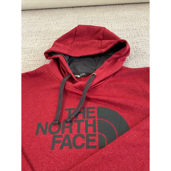 The North Face Hoodie Sweatshirt Mens Large Red Graphic Fleece Pullover Outdoor. - Picture 10 of 11